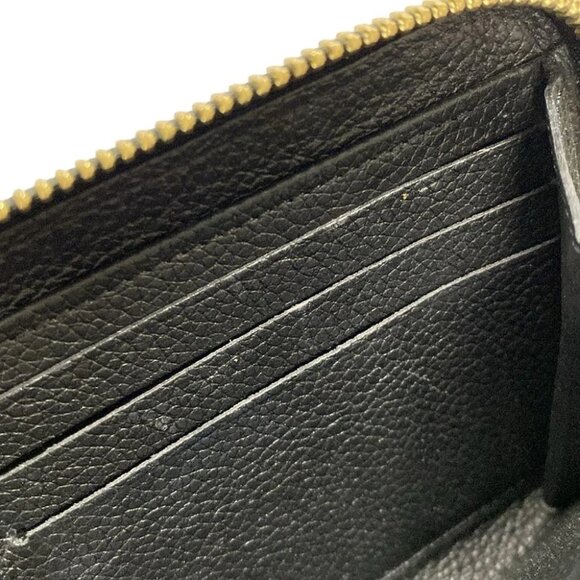 Auth LOUIS VUITTON Zippy Wallet M80481 Black Beige Bicolor Monogram Amplant - - Picture 12 of 12